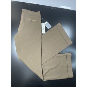 NWT Badgley Mischka Y2K Mocha Brown Wool Stretch Dress Pants Womens 10 Tailored